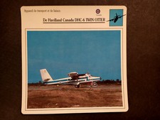 DE HAVILLAND Canada DHC 6 TWIN OTTER fiche aviation plane lobbycard carte avion