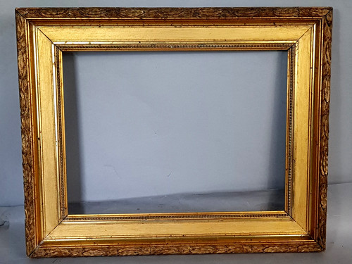 Cadre ancien perlé 5x46 - cadre,