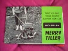 ANCIENNE  PETITE   BROCHURE  PUBLICITAIRE  MOTOCULTEUR   WOLSELEY  MERRY  TILLER