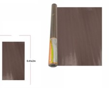 Rouleau De Film Adhésif Marron 45cmx2m Décor Panneaux Tiroirs Meubles DFH