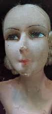 TETE POUPEE ANCIENNE DE SALON, 1920/30's