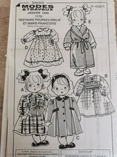 T 15 PATRON VESTIAIRE  POUPEE