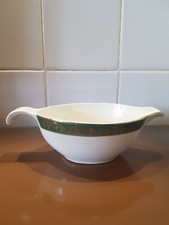 Sauciere Porcelaine Digoin Sarrgemine opaque collection béryl 1910
