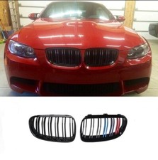 Grille Calandre Noir Brillant Double Lame M BMW Serie 3 E92 M3 E93 LCI 10-14