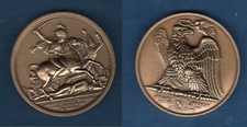 Médaille Napoléon Ier " Bataille de la Moskowa " 1807 Bronze Aigle