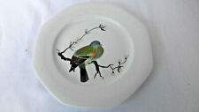 assiette oiseau porcelaine