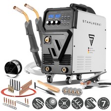 STAHLWERK Poste de soudage MIG 270 Puls Pro 4-en-1 Poste de soudage à gaz inerte
