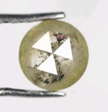 0,36 CT Diamant Naturel Loose Rose Cut 4,3 MM Diamant Sel Et Poivre