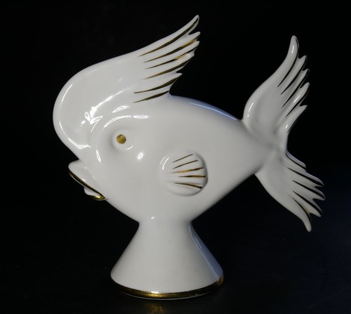 Sculpture porcelaine poisson