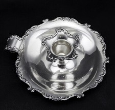 bougeoir en argent massif