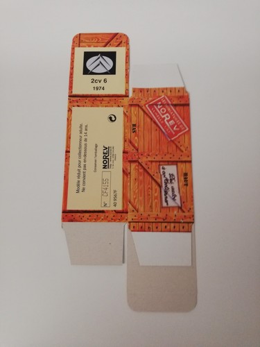 Boite vide carton norev - boite,