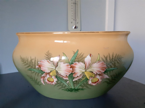 Ancienne jardiniere faience - jardiniere,