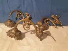 3 anciens angelots anges chérubins putti pour monture de lustre