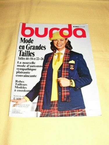 Burda mode grandes - en, tailles