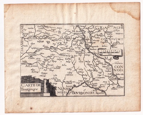 Carte xviie bourgogne - carte,