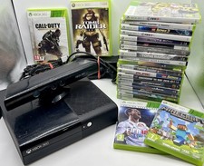 LOT XBOX 360 E - Console + 21 jeux + Kinect - Etat Correct & fonctionnel
