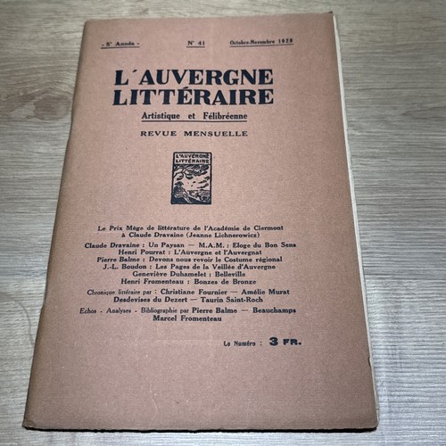 Auvergne littéraire - l’auvergne,