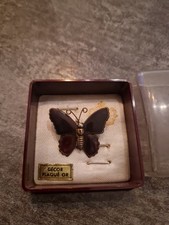Broche  Papillon Vintage Plaqué Or