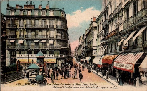 Cpa bordeaux rue - bordeaux,