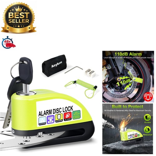 Antivol moto avec alarme 110db - moto,