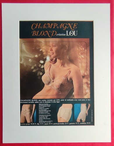 Publicité presse lingerie - publicité,