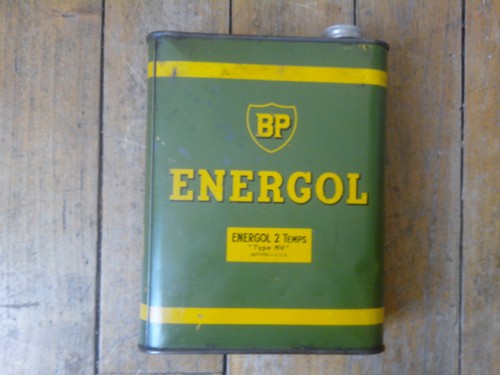 Ancien bidon huile bp - ancien, 2l