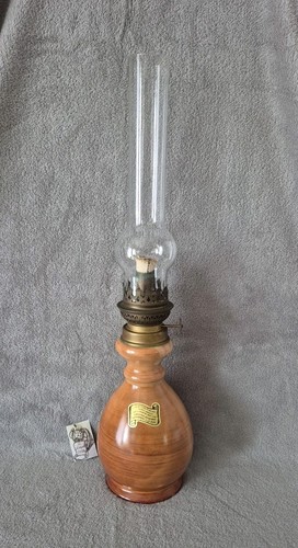 Lampe pétrole pied fait - lampe,