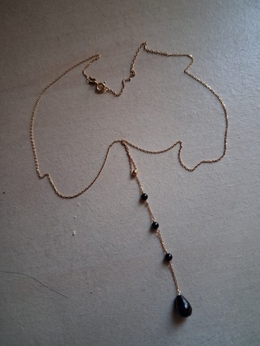 Collier jaune k et - jaune, 18