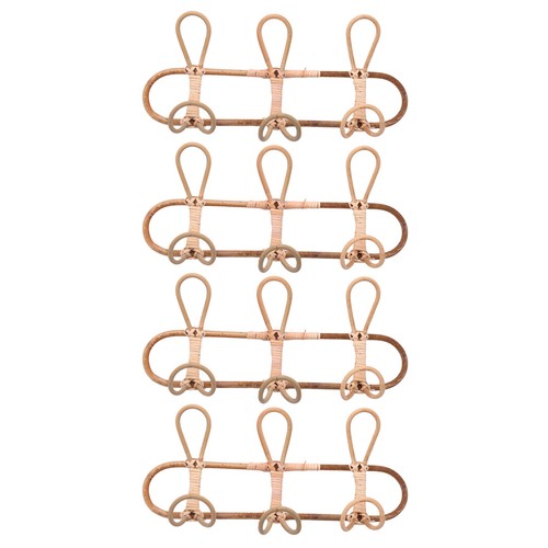 Rotin mur crochets - 4x,