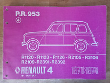 catalogue pièces rechanges original de CONCESSIONNAIRE P.R 953 RENAULT R 4