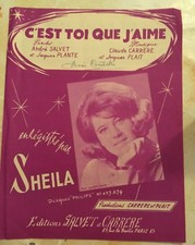 PARTITION*SHEILA*C'EST TOI QUE