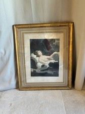 Gravure ancienne Danaé 1819 H