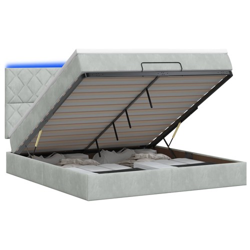 Lit coffre avec matelas - , led