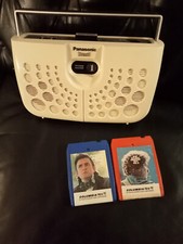 Poste Panasonic Vintage Stereo Player 8 Track + bob dylan ,johnny cash