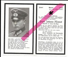 N° 6 ww2 allemand avis de décès double page avec photo soldat Wehrmacht 1942