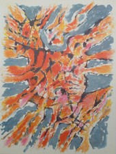 Alfred MANESSIER : Aquarelle -