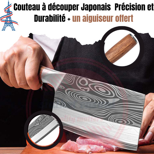 Couteau japonais acier damas - couteau,