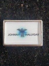 JOHNNY HALLYDAY Pin's pins rectangle (tour 66) 