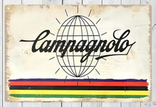Plaque Murale Métal "CAMPAGNOLO" Art Déco Vintage idée cadeau vélo