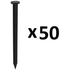 Lot de 50 piquets d'ancrage pour bordure de jardin