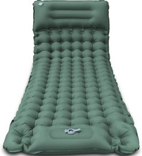 Tapis de couchage camping auto-gonflant épais 9 cm 196x68 cm