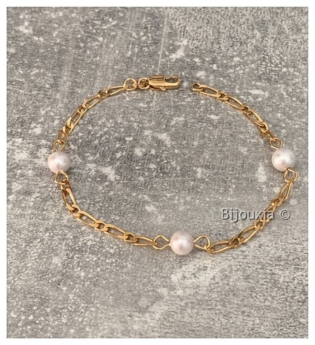 Bracelet maille figaro - bracelet,
