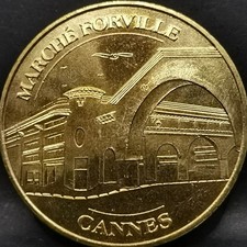 JETON TOURISTIQUE MDP 2009 MARCHE FORVILLE CANNES / MEDAILLE 34 mm