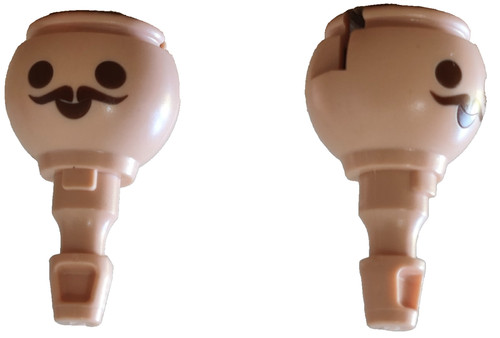 Playmobil têtes moustache - x2,