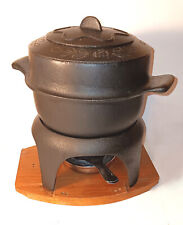 Fondue fonte vintage art décoratif ancien design faitout marmite