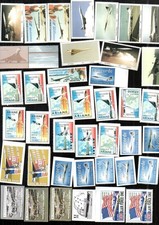 lot 45 etiqUETTE érinophilie concorde air france de gaulle aeronautique ancien