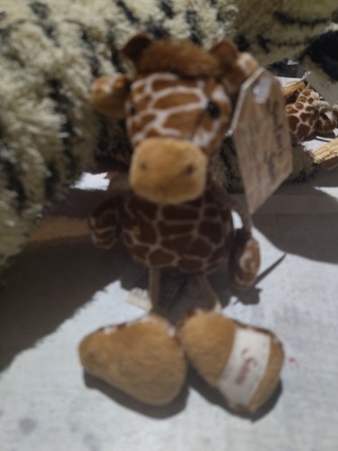 Porte clé peluche - clé, girafe