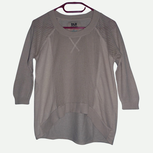 Pull beige ajouré - , et