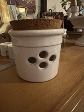 HABITAT vintage série CONAN POT EN TERRE CUITE ail échalotes