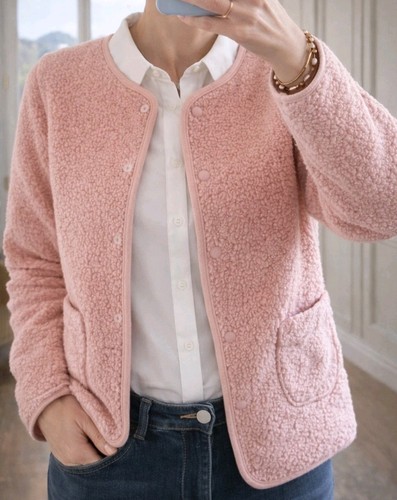 Veste femme rose - , moumoute